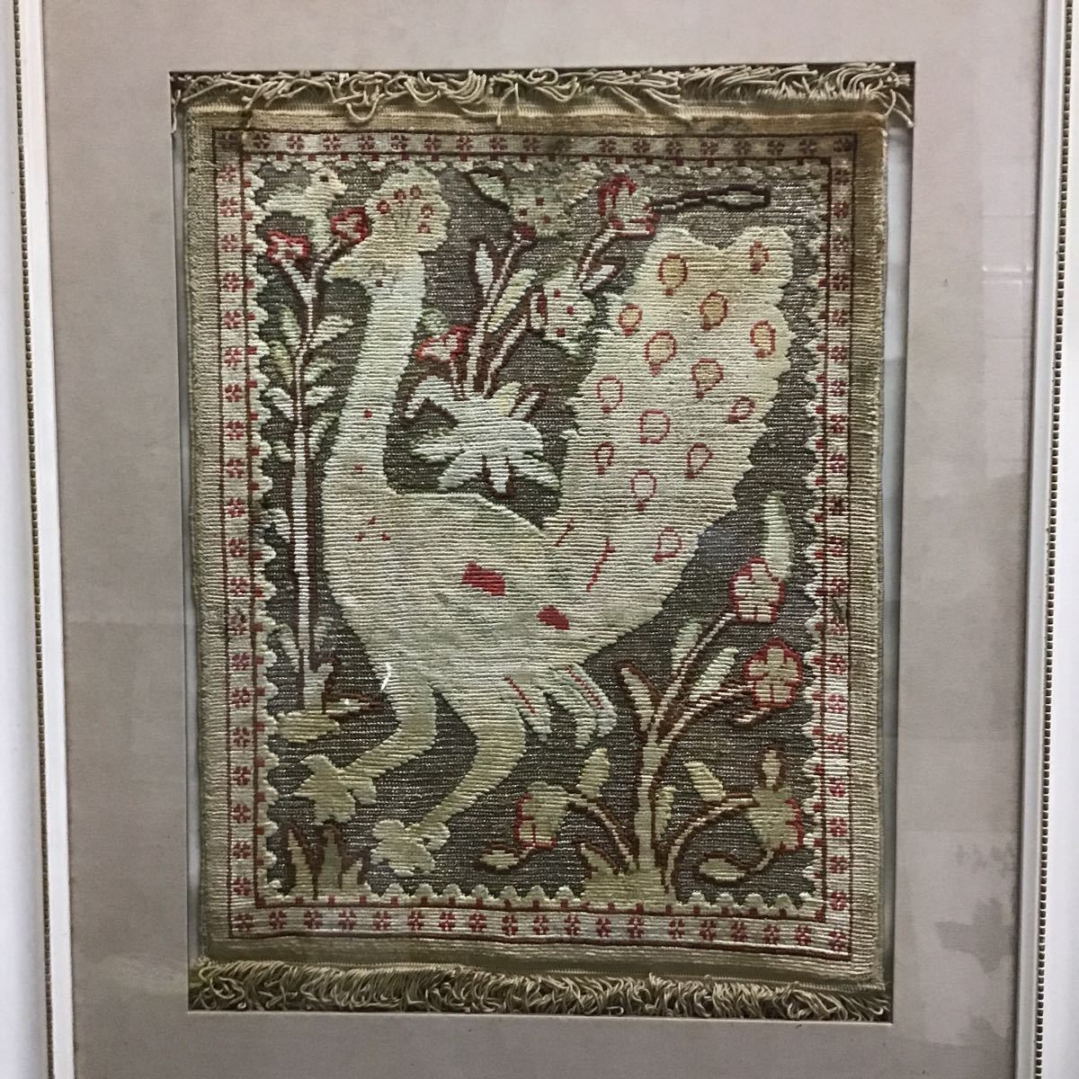 トルコ最高級 ヘレケ絨毯 額装 証明書付 HEREKE SILK 34cm×27cm トルコ最高級 ヘレケ絨毯 額装 証明書付 HEREKE SILK 34cm×27cm