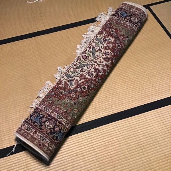 ペルシャ絨毯 ウール絨毯 段通 イラン 236cm ×140cm ラグマット 60万