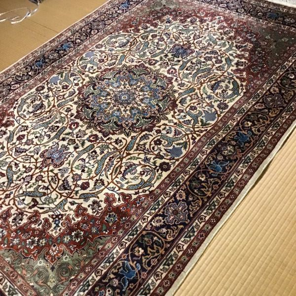 ペルシャ絨毯 ウール絨毯 段通 イラン 236cm ×140cm ラグマット 60万