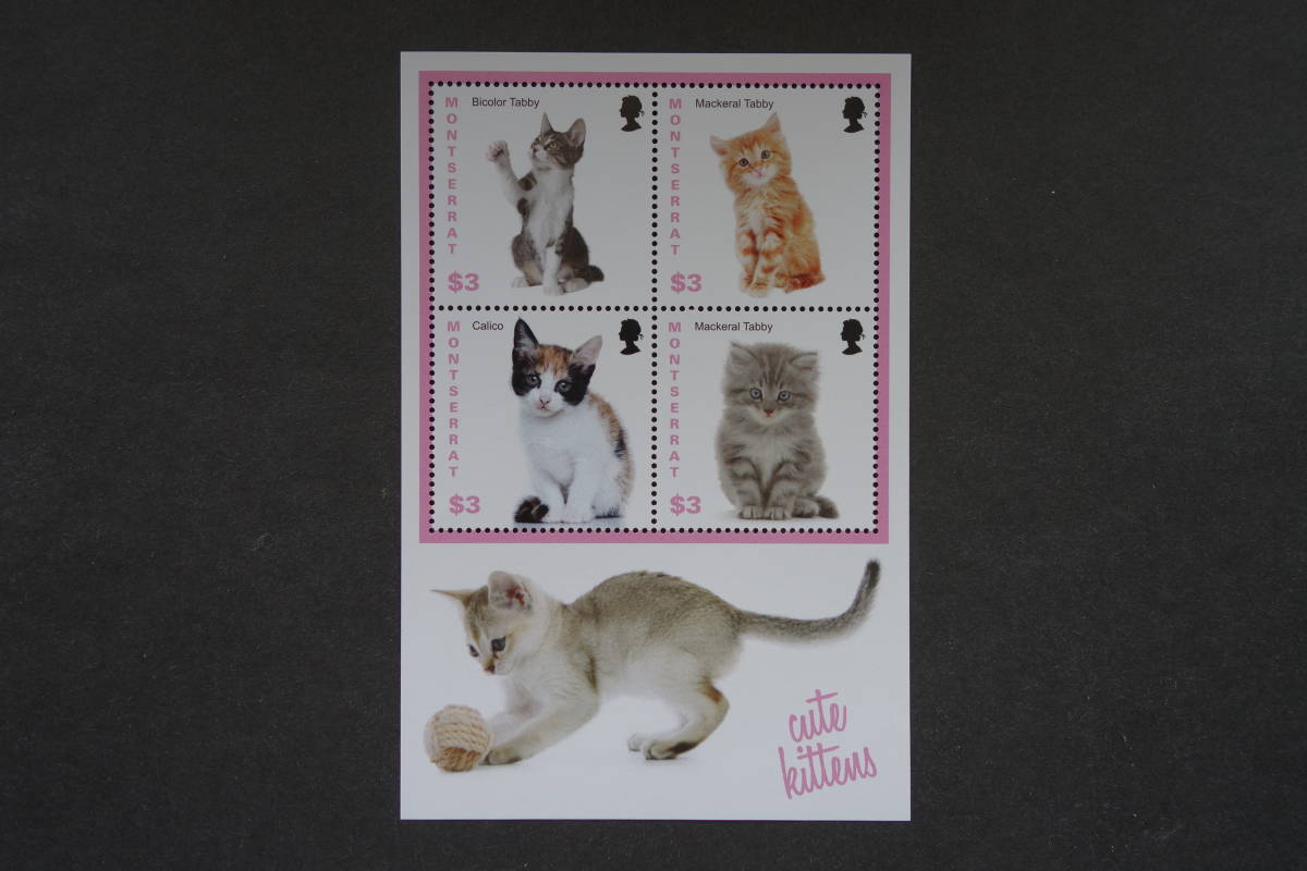  foreign stamp :( Britain abroad . earth )monto Sera to stamp [ lovely . cat ] 4 surface m/s unused 