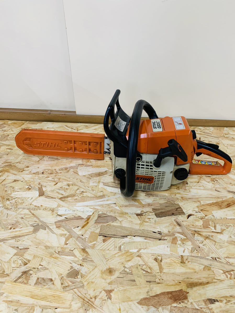 スチールチェーンソー STIHL エンジンチェンソー 023C 動作品 スチールチェーンソー STIHL エンジンチェンソー 023C 動作品