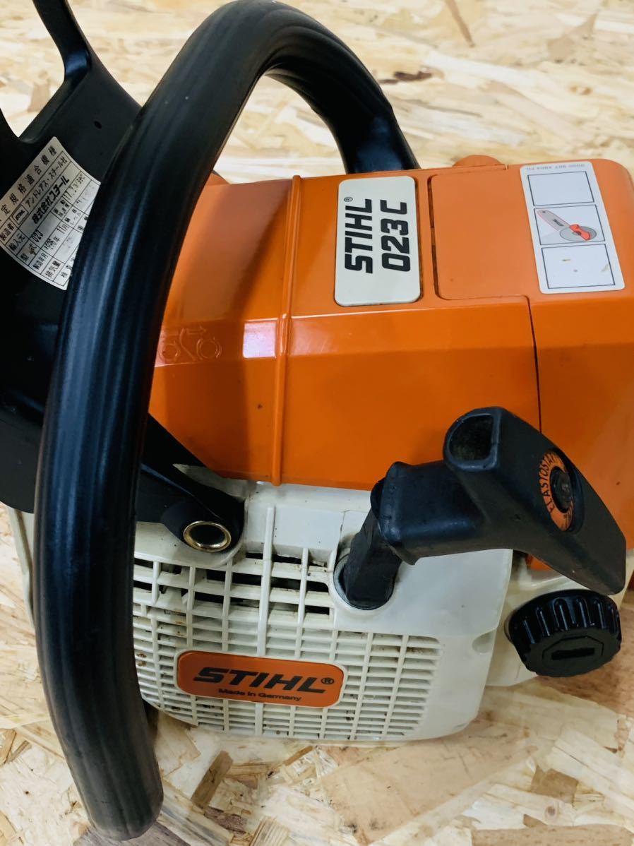 スチールチェーンソー STIHL エンジンチェンソー 023C 動作品 スチールチェーンソー STIHL エンジンチェンソー 023C 動作品