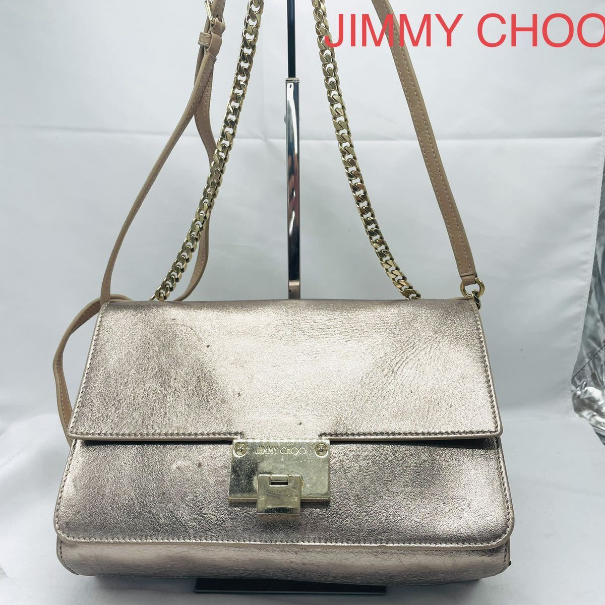 世界的に有名な JIMMY CHOO チェーンショルダーバッグ ショルダー