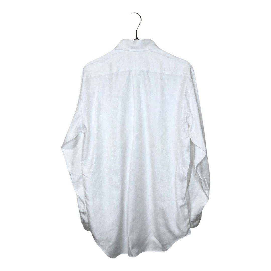 ★VISARUNO ビサルノ★メンズ 長袖 シャツ 白 ホワイト ワイシャツ レギュラーカラー 管:D:07の画像3
