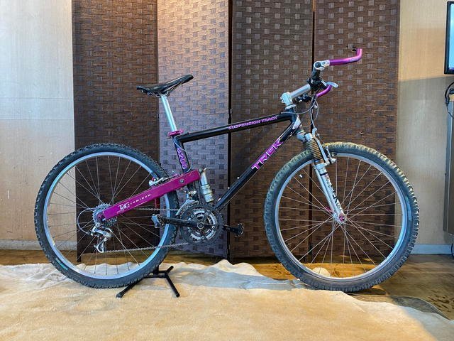 # редкий Vintage TREK 9200 Trek 26 дюймовый 24 скорость aluminium черный полная подвеска горный велосипед MTB велосипед Sapporo departure *