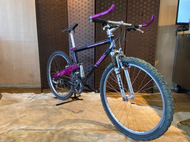 # редкий Vintage TREK 9200 Trek 26 дюймовый 24 скорость aluminium черный полная подвеска горный велосипед MTB велосипед Sapporo departure *