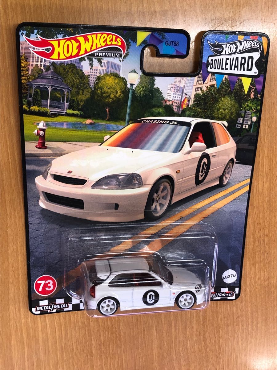 新品未開封 ホットウィール ブールバード ホンダ シビック タイプR EK9 HONDA TYPE R チャン白