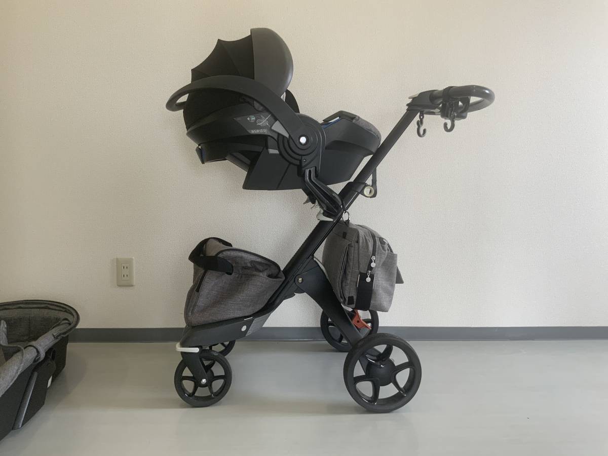  used stroller * -stroke ke*eksp lorry *STOKKE XPLORY*V5* Carry cot * child seat * free shipping 