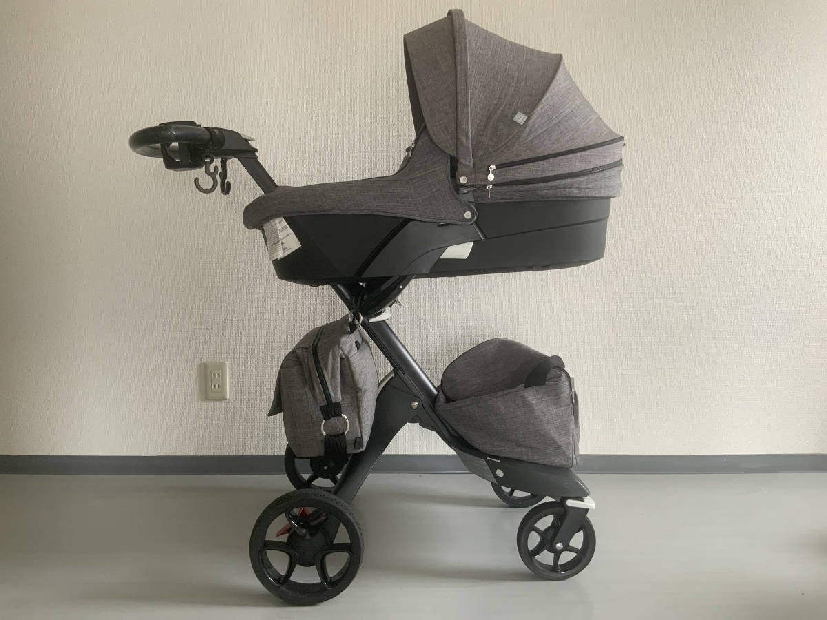  used stroller * -stroke ke*eksp lorry *STOKKE XPLORY*V5* Carry cot * child seat * free shipping 