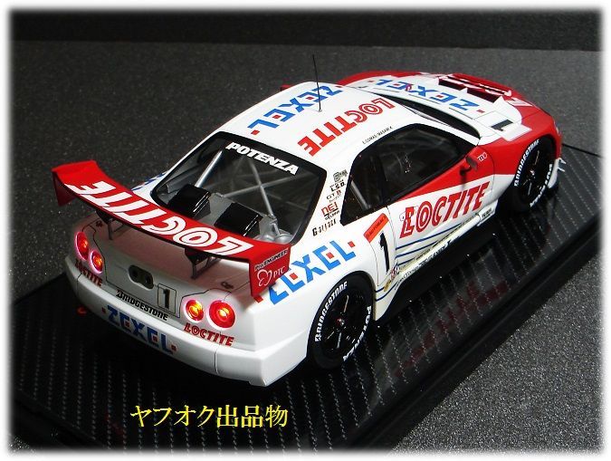 TAMIYA 1/24 NISSAN LOCTITE ZEXEL GT-R R34 JGTC 2000 完成品 / タミヤ 日産 ロックタイト ゼクセル ペンズオイル ニスモ 1/43 1/18 1/64_画像7