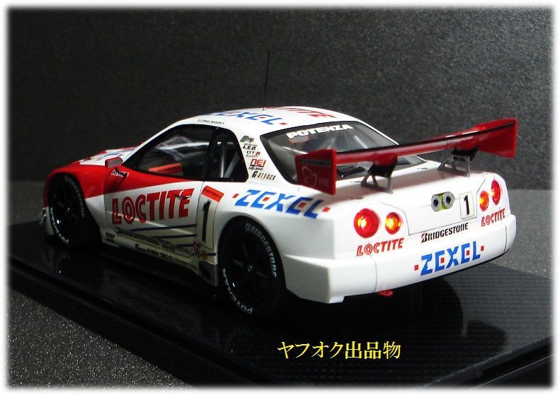 TAMIYA 1/24 NISSAN LOCTITE ZEXEL GT-R R34 JGTC 2000 完成品 / タミヤ 日産 ロックタイト ゼクセル ペンズオイル ニスモ 1/43 1/18 1/64_画像4