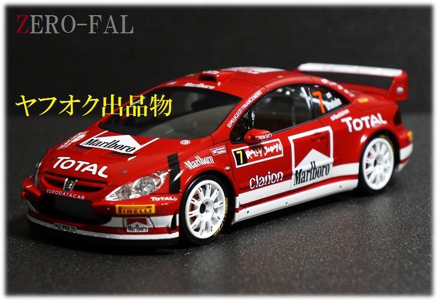 TAMIYA 1/24 PEUGEOT 307 WRC 2005 Rally JAPAN #7 完成品 / タミヤ プジョー ジャパン マーカス グロンホルム Malboro 206 306 1/43 1/18_画像1