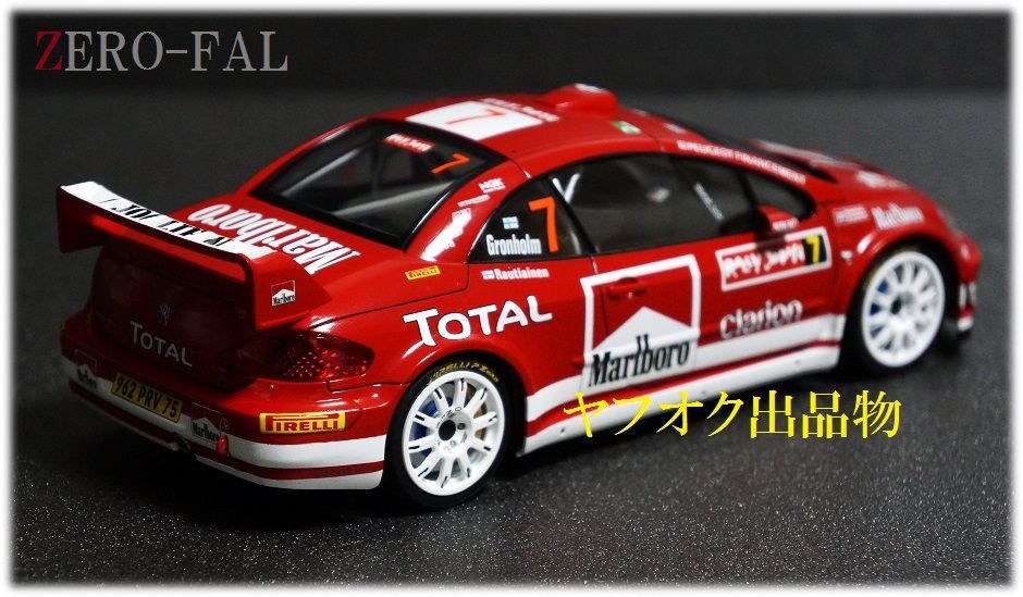 TAMIYA 1/24 PEUGEOT 307 WRC 2005 Rally JAPAN #7 完成品 / タミヤ プジョー ジャパン マーカス グロンホルム Malboro 206 306 1/43 1/18_画像7