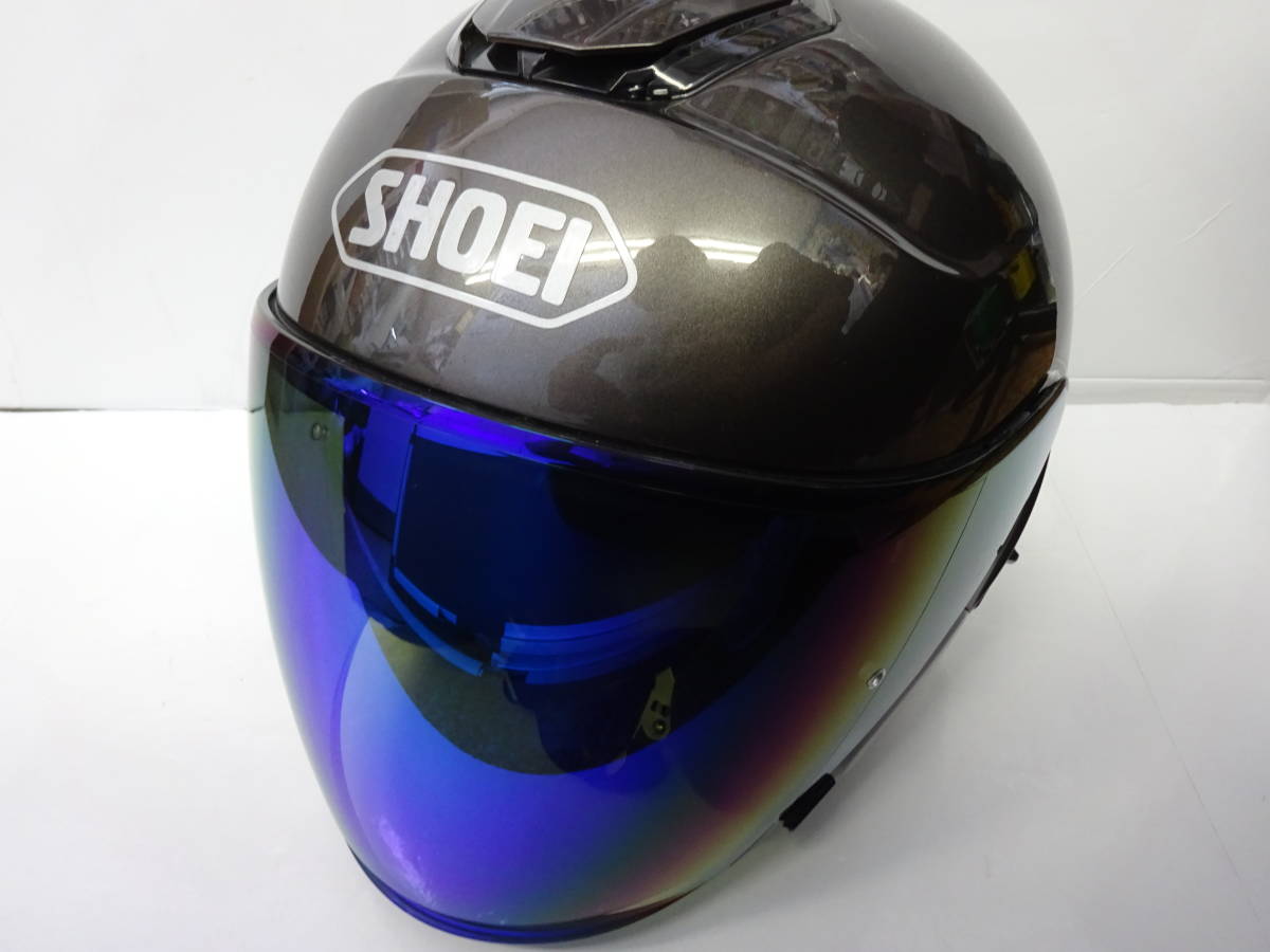 オートバイ ☆SHOEI☆ショウエイ☆J-Cruise☆ジェットヘルメット☆Lサイズ☆アンスラサイトメタリック☆中古/内装新品交換済み☆  【全新未使用】【免费送货】