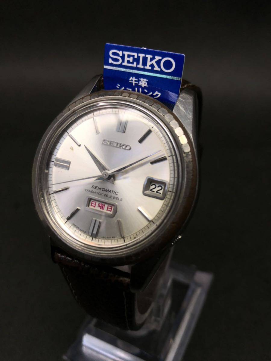 極希少 セイコー【62マチック】製造1966年 特殊ベゼル 漢字3文字 極希少 セイコー【62マチック】製造1966年 特殊ベゼル 漢字3文字