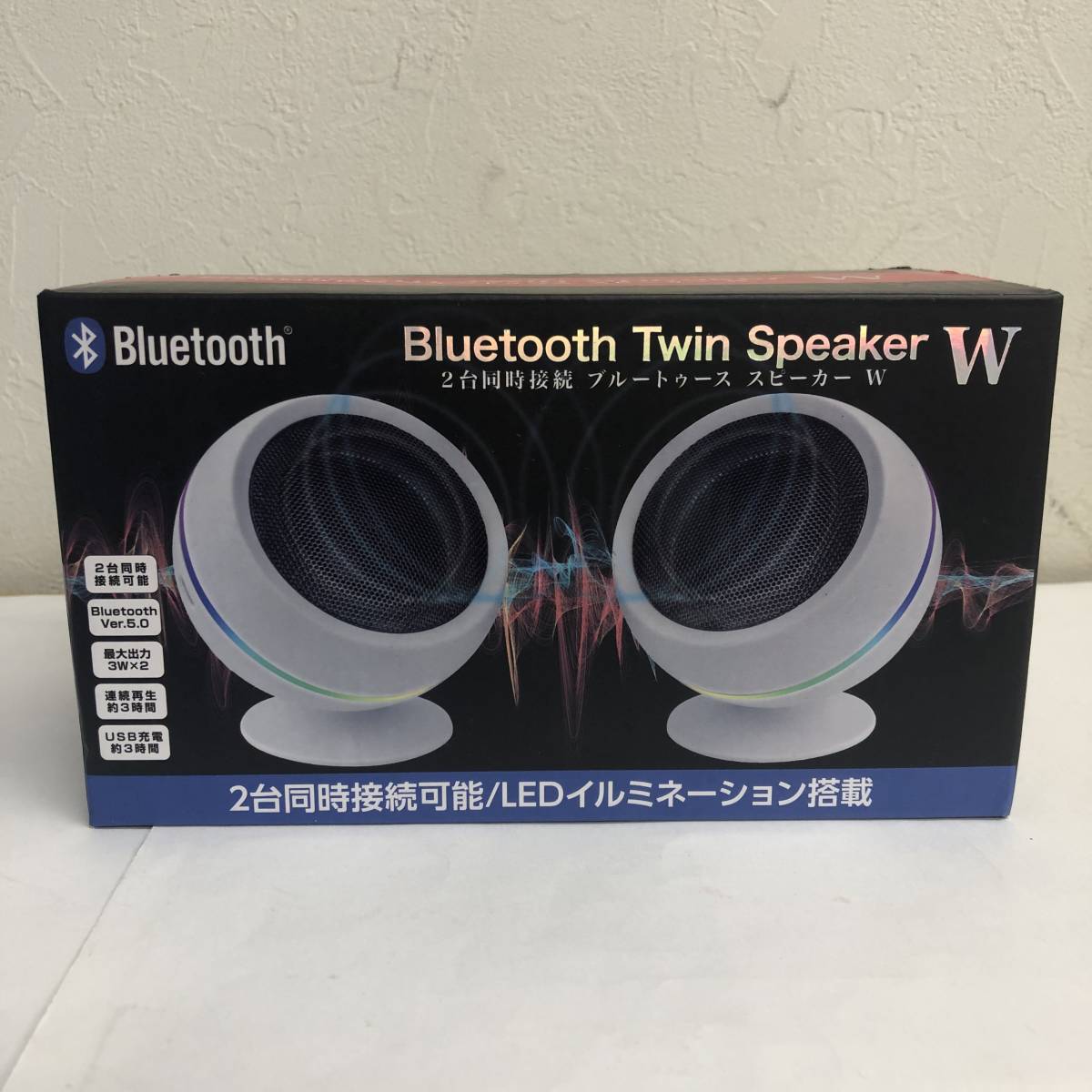 [家電] オーディオ「2台同時接続可能：Bluetooth スピーカー W」 動作確認済み エール ワイヤレス ブルートゥース の画像1