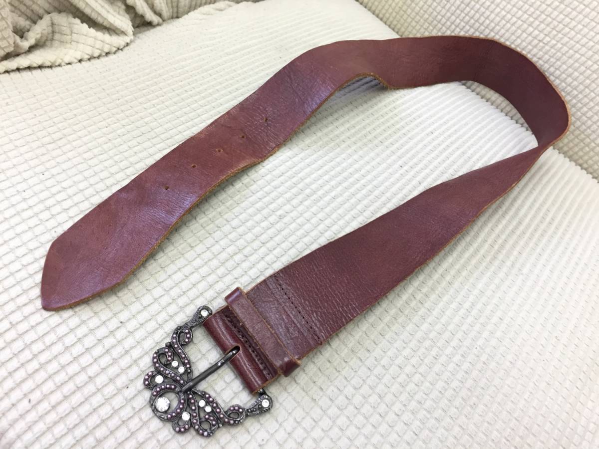 [ belt ] fashion accessories [ASZAKKA:a The ka] Kirakira futoshi .. belt peel off equipped use impression equipped fashion accessories 