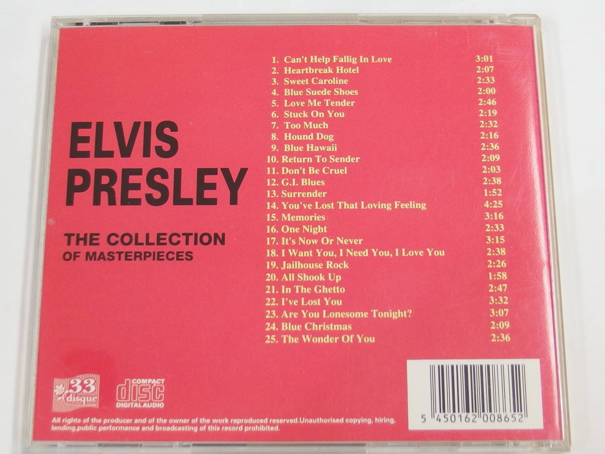 CD / 帯付き / ELVIS PRESLEY / THE COLLECTION OF MASTERPIECES / 『M16』 / 中古_画像2