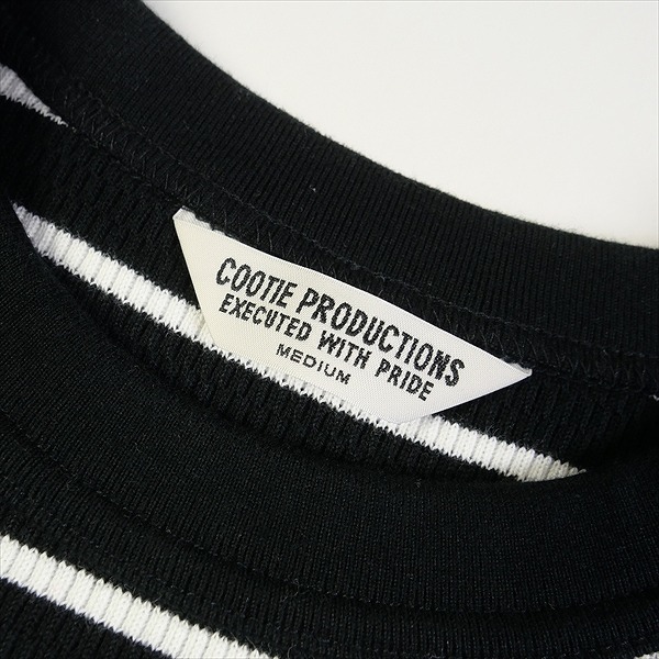 COOTIE PRODUCTIONS クーティープロダクションズ Heavy Thermal Border S/S Tee Tシャツ 黒白 Size 【M】 【中古品-非常に良い】 20770631_画像6