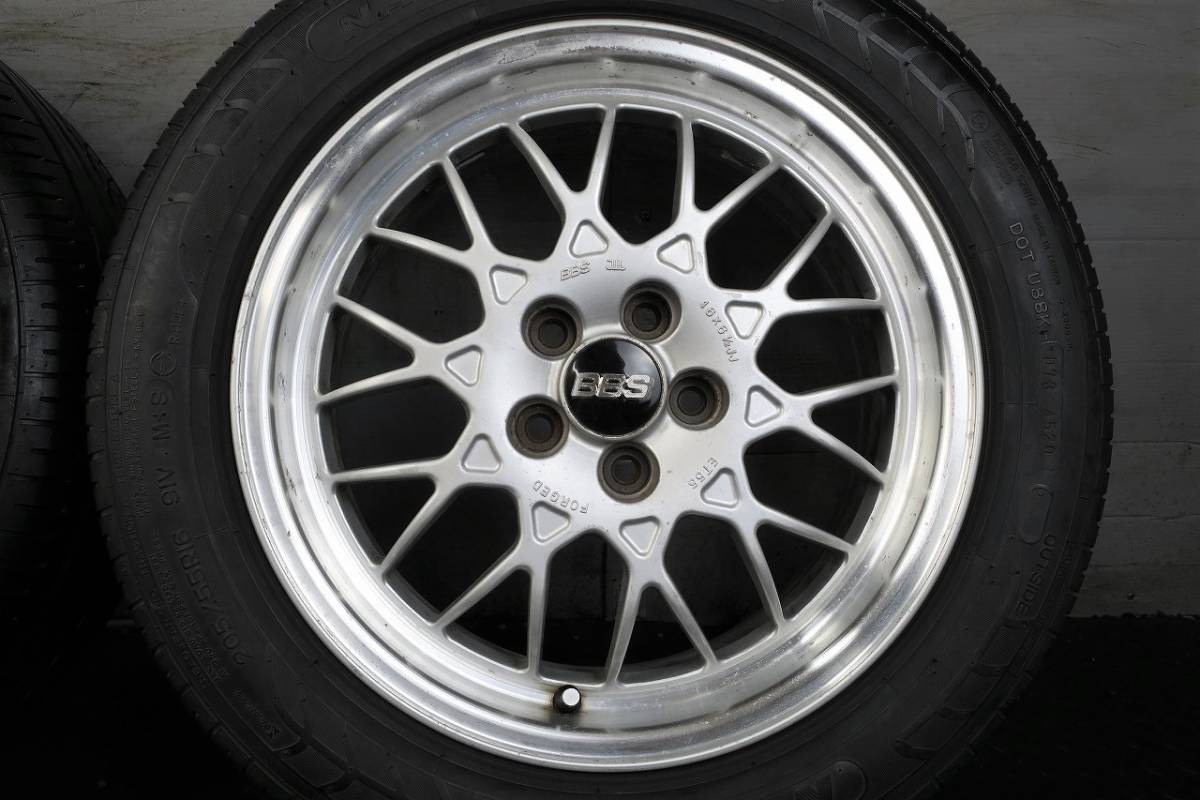 BBS スバル OP 16×6.5J+55 PCD100/5 205/55R16-