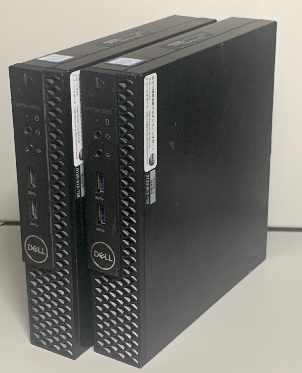 【保証無し】Dell Optiplex 3060 Micro 2台 通電不可等不良有 ベアボーン状態 CPU/メモリ/ストレージ欠品の画像1