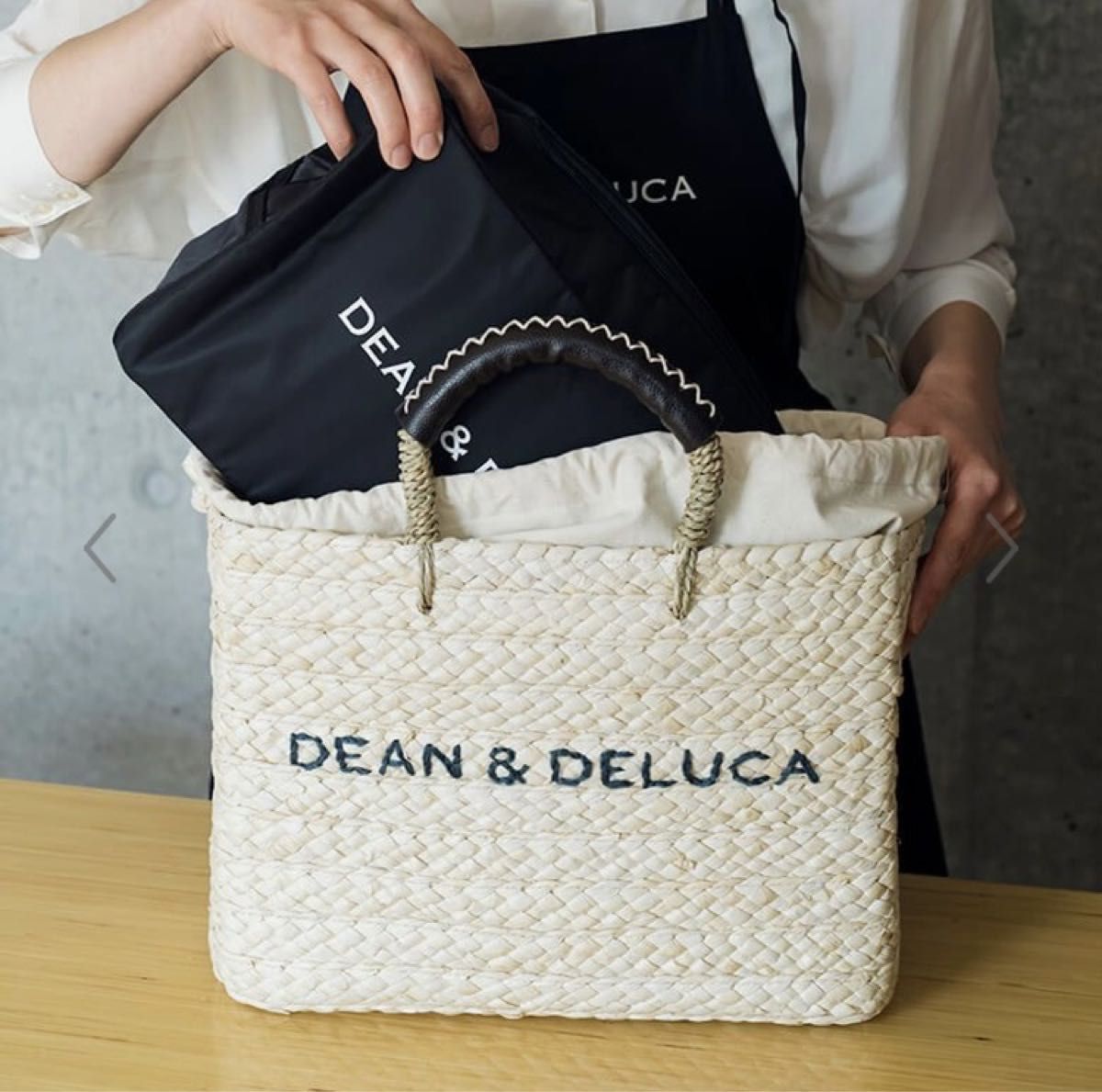 ディーン＆デルーカ★DEAN＆DELUCA★保冷 カゴバッグ大　　　　