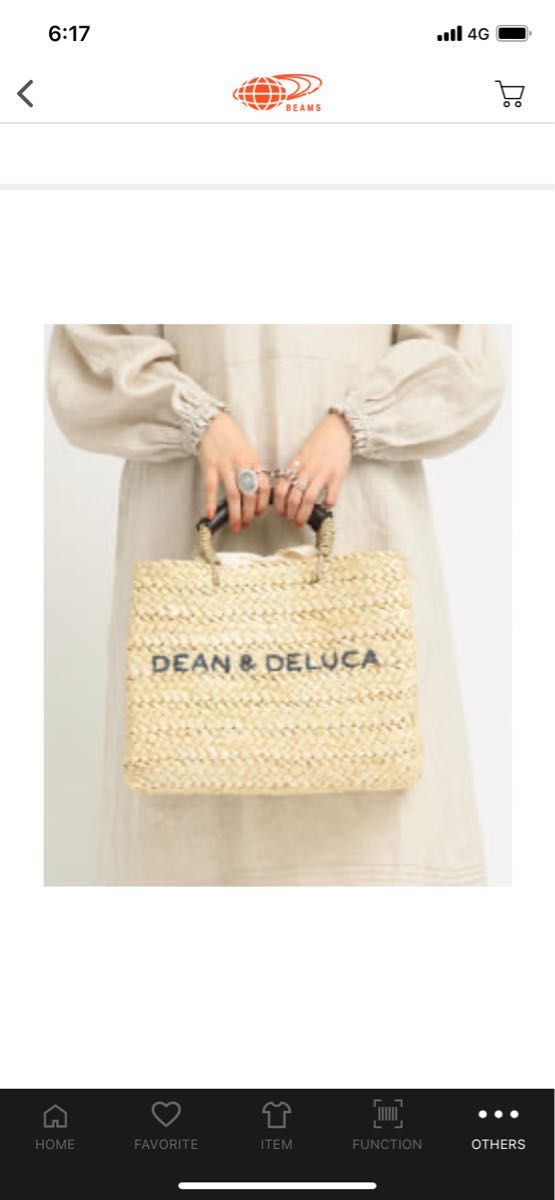 ディーン＆デルーカ★DEAN＆DELUCA★保冷 カゴバッグ大　　　　