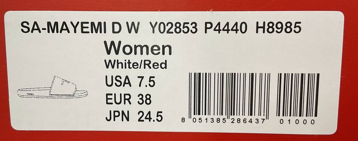ディーゼル　レディース　サンダル 21A23　ホワイト　24.5cm　新品 タグ付き　ギフトにも　DIESEL　SA-MAYEMI D W　Y02853 P4440　BIGロゴ_SA-MAYEMI D W Y02853 P4440 H8985 WHITE