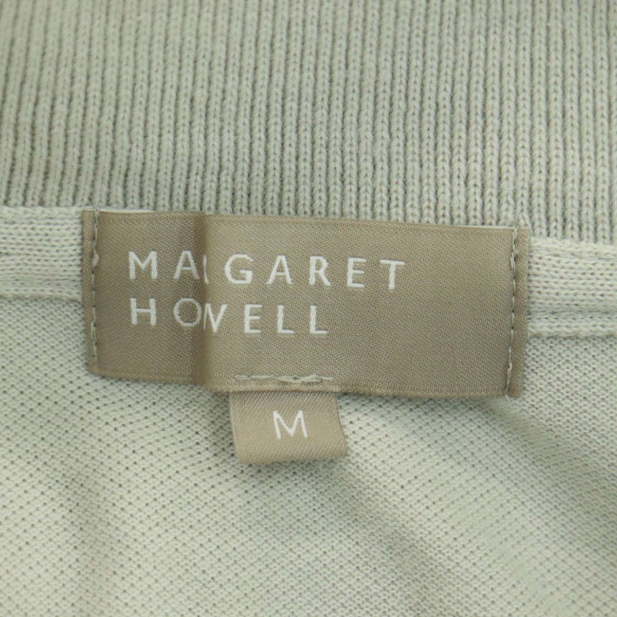 19SS★ MARGARET HOWELL マーガレットハウエル 春夏 半袖 鹿の子 ポロシャツ Sz.M メンズ 日本製 A3T07711_6#Dの画像5