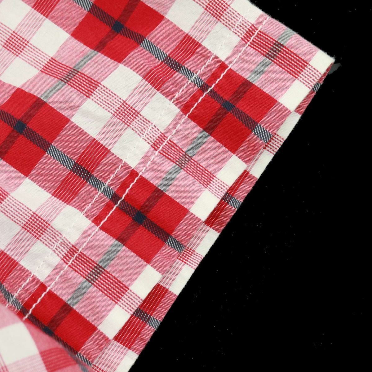 Timberland ティンバーランド 春夏 REGULAR FIT ロゴ刺繍★ 半袖 ワーク チェック シャツ Sz.XL　メンズ 大きいサイズ　A3T07767_7#A_画像3