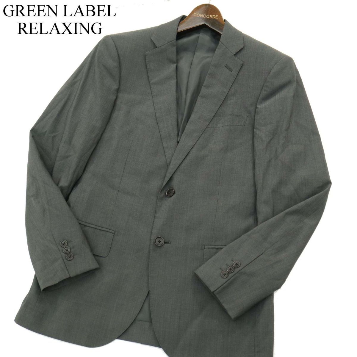 GREEN LABEL RELAXING United Arrows spring summer unlined in the back * silk silk . tailored jacket Sz.44 men's ash bijikajiA3T08667_7#M