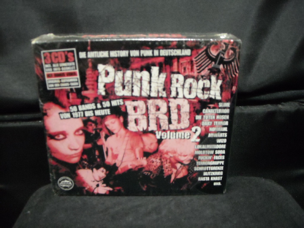 輸入盤3CD/VA-PUNK ROCK BRDvol.2/70~90年代ジャーマンパンク&ハードコアパンクコンピHARDCOREドイツBUTTOCKSslimeCHAOS-Z他_画像1