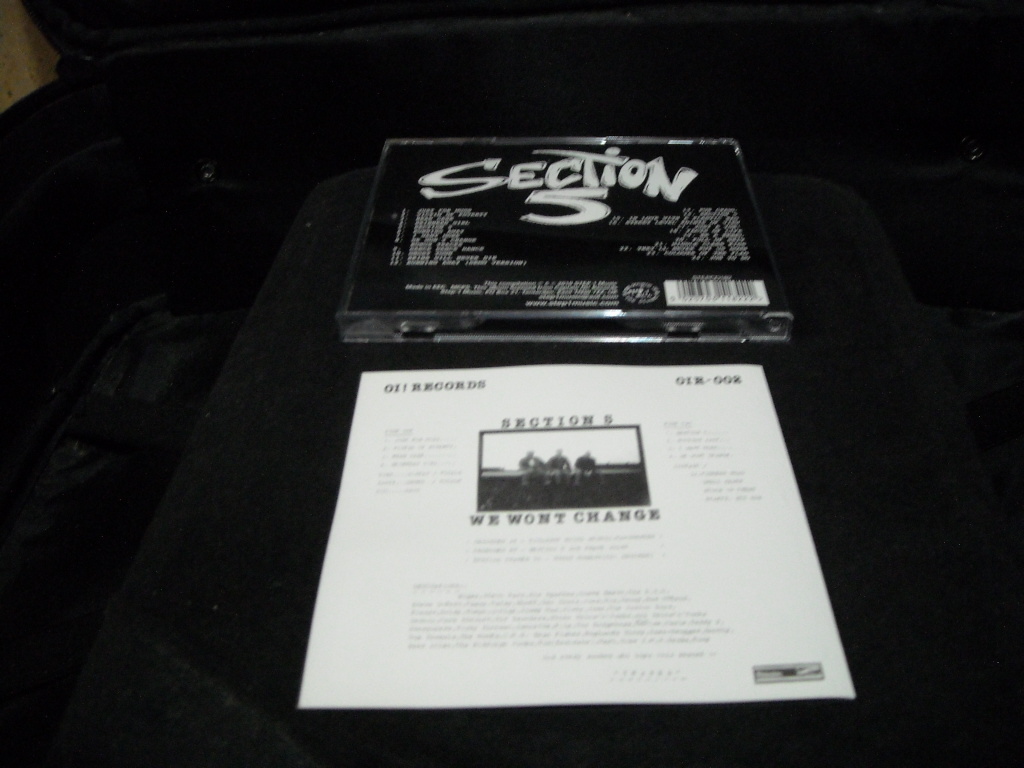 輸入盤CD/SECTION-5/セクション5/WE WONT CHANGE/80年代UK Oi!ハードコアパンクHARDCORE PUNKストリートパンクOi!SECTION5_画像3