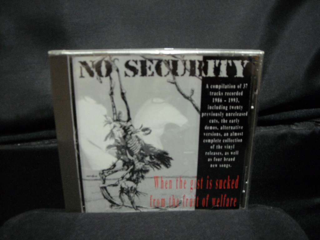 輸入盤CD/NO SECURITY/WHEN THE GIST IS SUCKED FROM~/80sスウェーデッシュハードコアパンクHARDCORE PUNKクラストCRUSTスウェーデンSWEDEN_画像1