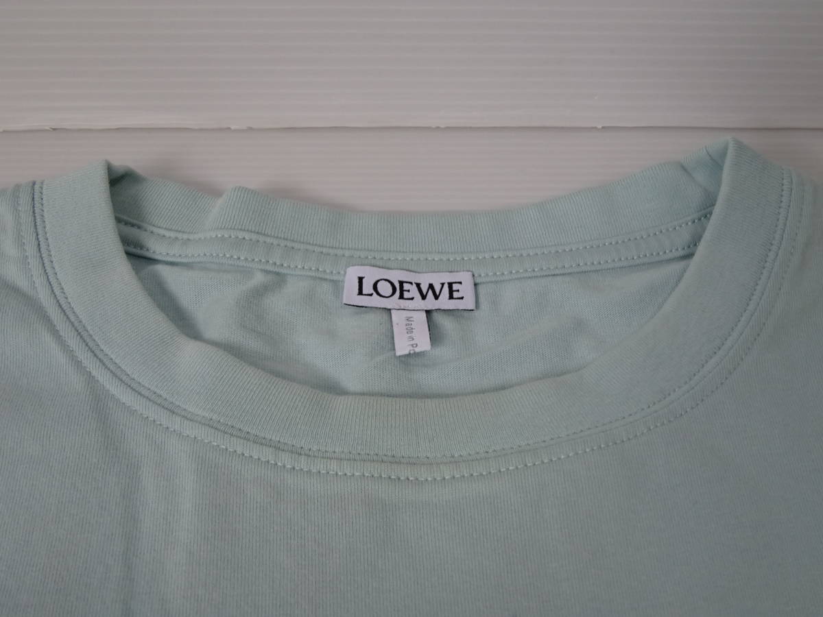 中古 LOEWE ロエベ 半袖Tシャツ Sサイズ メンズ カットソー 水色 アヒル 綿 LVMH_画像5