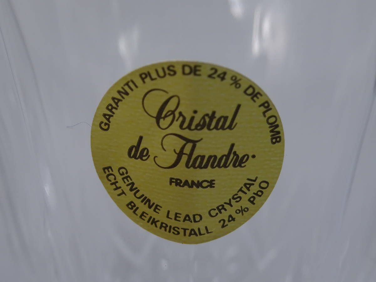 未使用 保管品 ORIGINAL ELEGANCE GOODS クリスタルフランドル ワイングラス ティーセット Cristal de Flandre カップ ソーサー スプーン_画像3