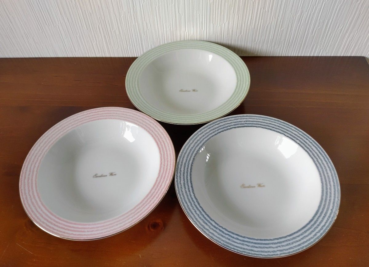 昭和 レトロ   カレー皿 スープ皿 3枚組   東洋陶器  ノリタケ  アンティーク・ビンテージ