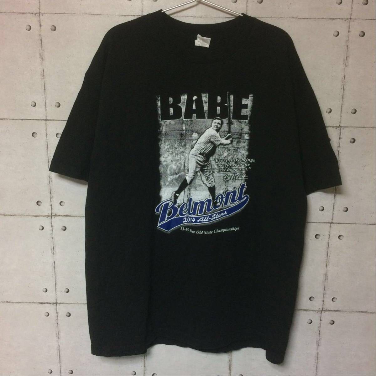 【野球の神様☆ベーブルース】元祖二刀流 ベーブルース north carolina babe ruth state tournament 2014オールスター Tシャツ_画像1