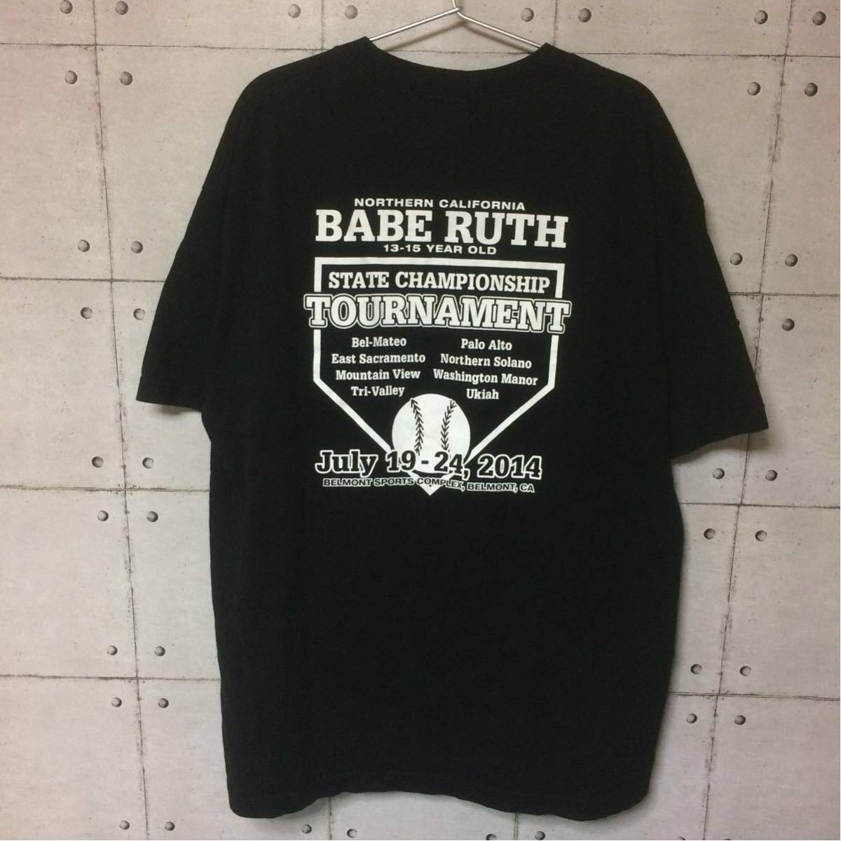 【野球の神様☆ベーブルース】元祖二刀流 ベーブルース north carolina babe ruth state tournament 2014オールスター Tシャツ_画像2