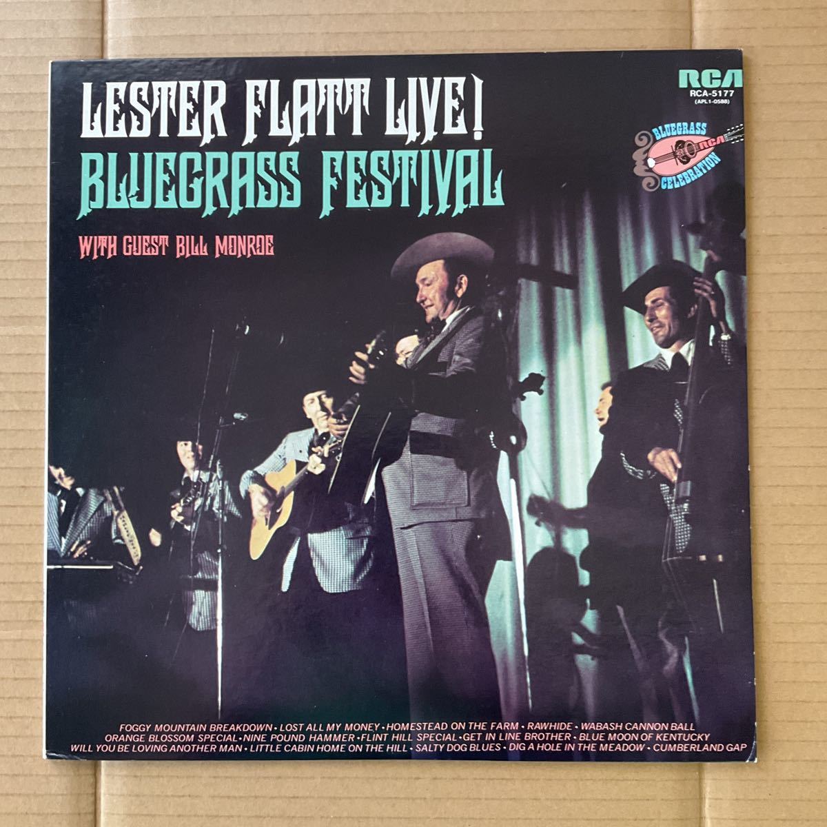 日本盤 LESTER FLATT - LIVE BLUEGRASS FESTIVAL_画像1