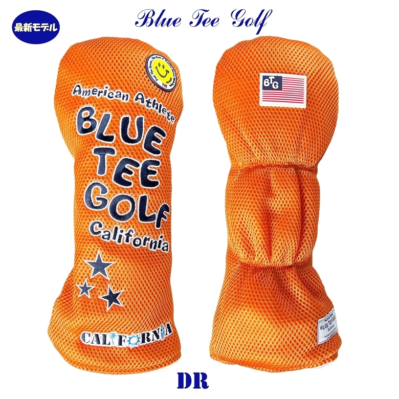 ■送料無料【3PAオレンジ】ブルーティーゴルフ【メッシュ スマイル】3本セット販売(A)ヘッドカバー BLUE TEE GOLF DHC-007_画像2