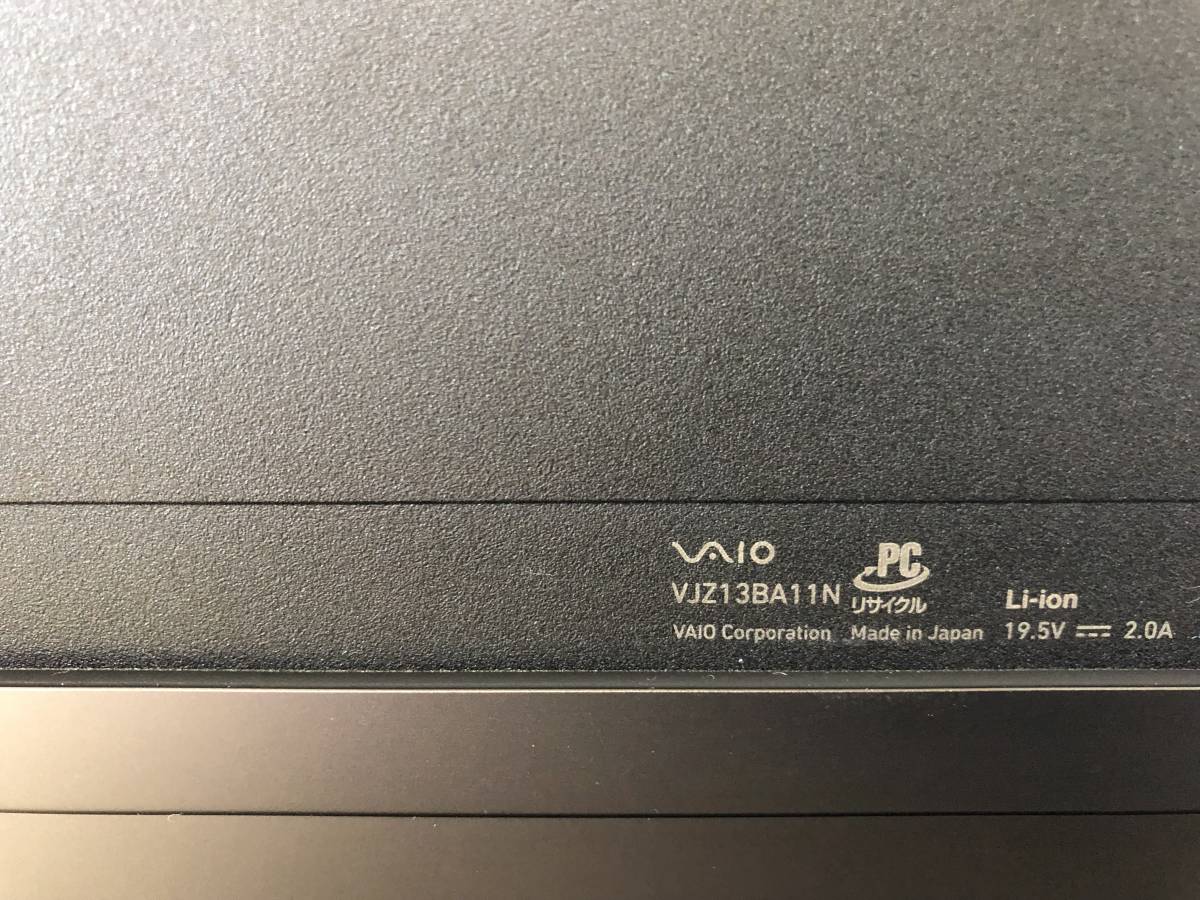 VAIO Z系列 VJZ13B11N Core i3-6157U RAM 8GB M2/SSD 256GB 前後カメラ タッチパネル　HDMI Windows10 office_画像5