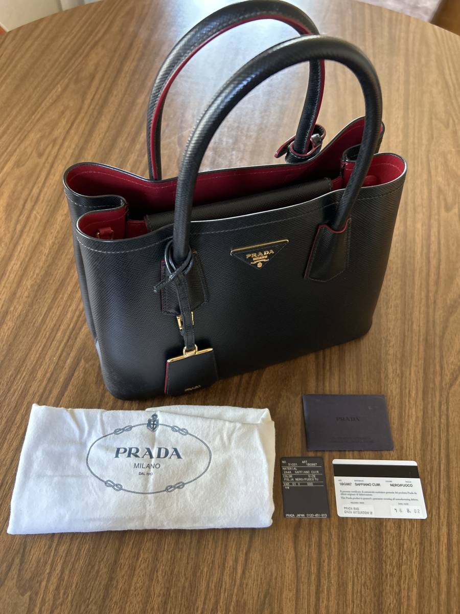 ☆大感謝セール】 個人出品 PRADA プラダ サフィアーノ レザー トート