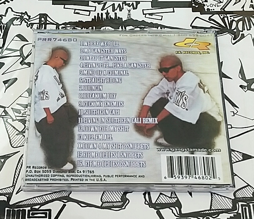 (CD) LIL GANGSTER － LA Countys Most Wanted / G-rap / G-luv / Gangsta / HipHop / Gラップ / ギャングスタ / Chicano / チカーノ_画像2