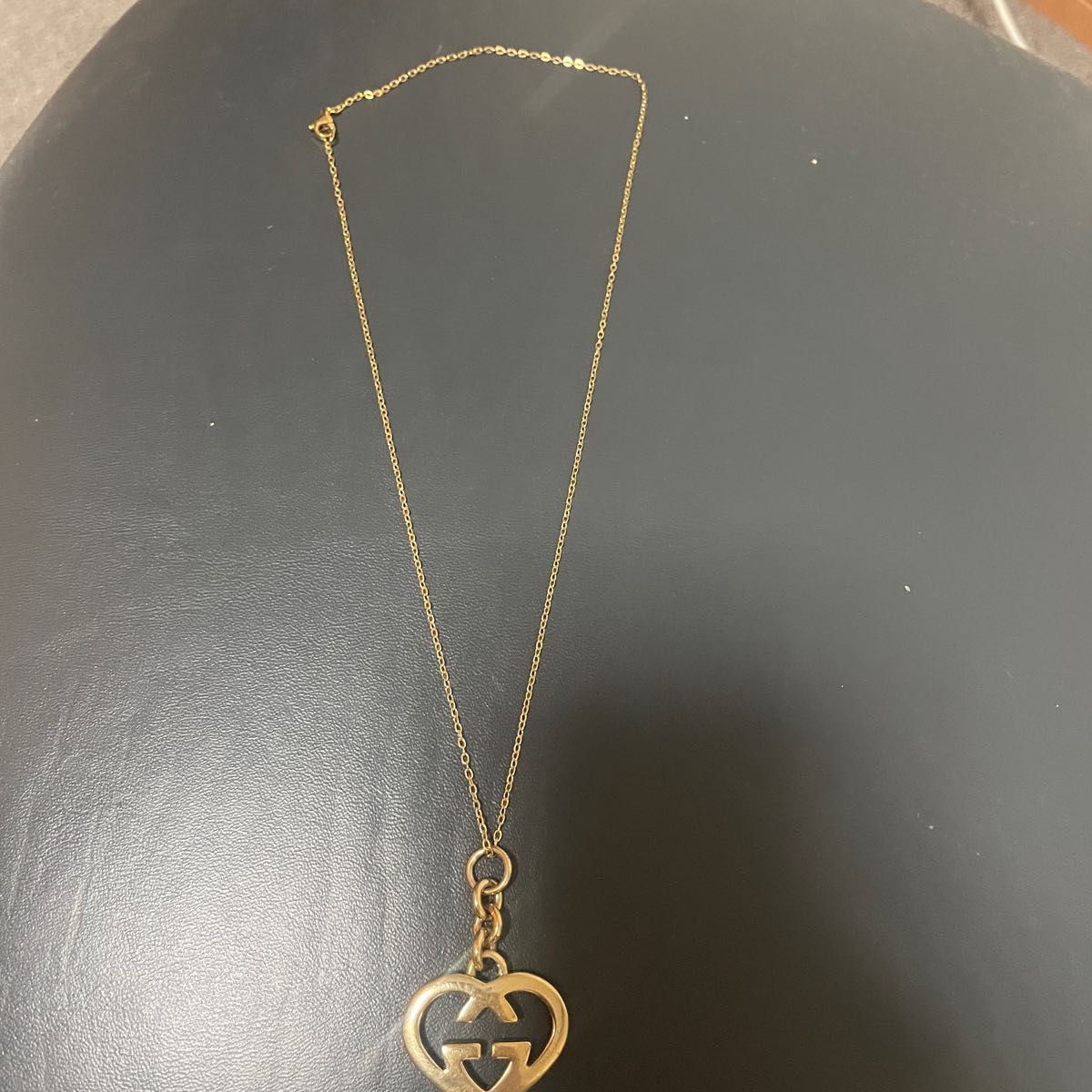 美品】グッチ GUCCI ネックレス ハート ゴールド 金色|PayPayフリマ
