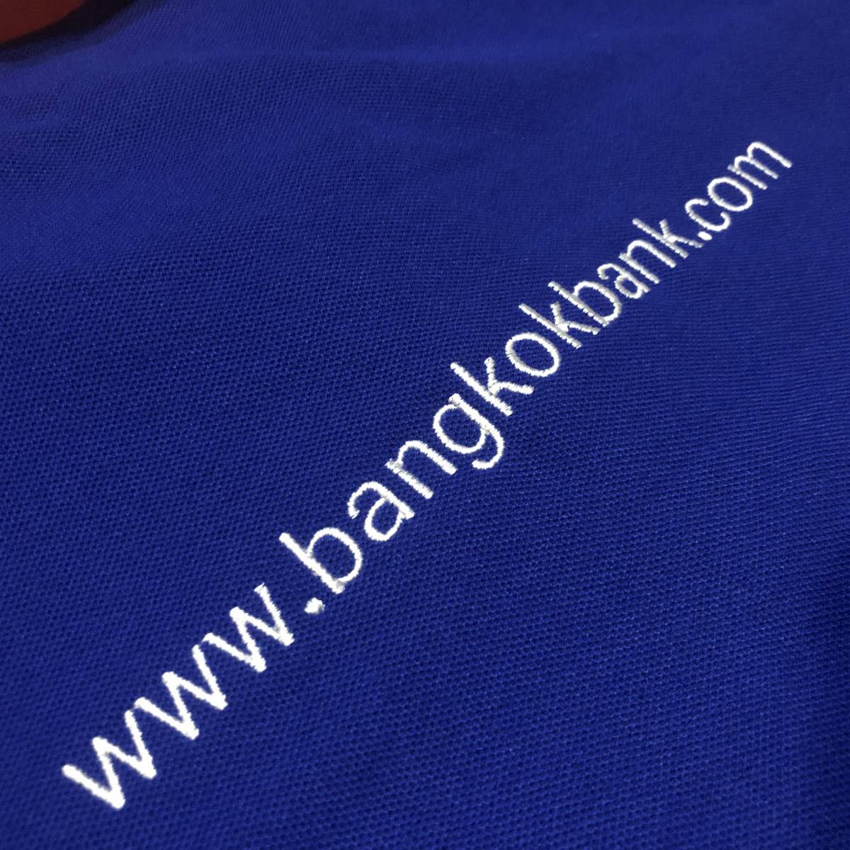  prompt decision * click post shipping * Thai . buy did \' van kok Bank. uniform \'. polo-shirt * blue *M