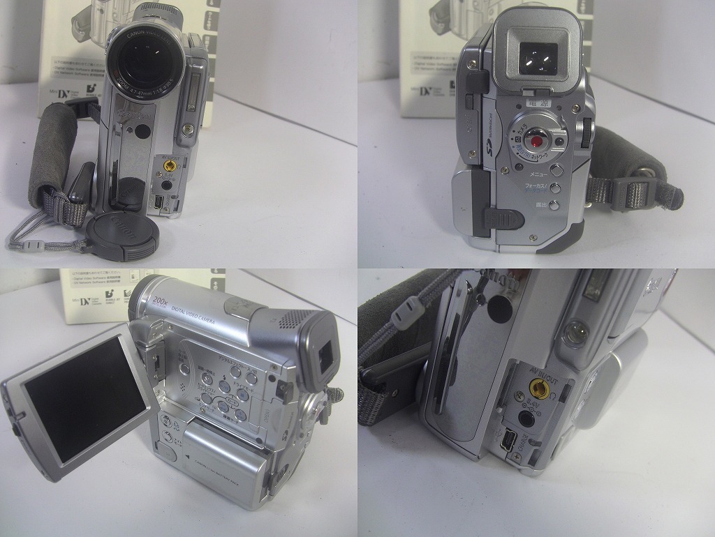 【動作確認済み・MiniDVビデオカメラ・ダビングにご使用ください！】Canon MiniDVビデオカメラ DM-IXY DV M3/0386_画像3