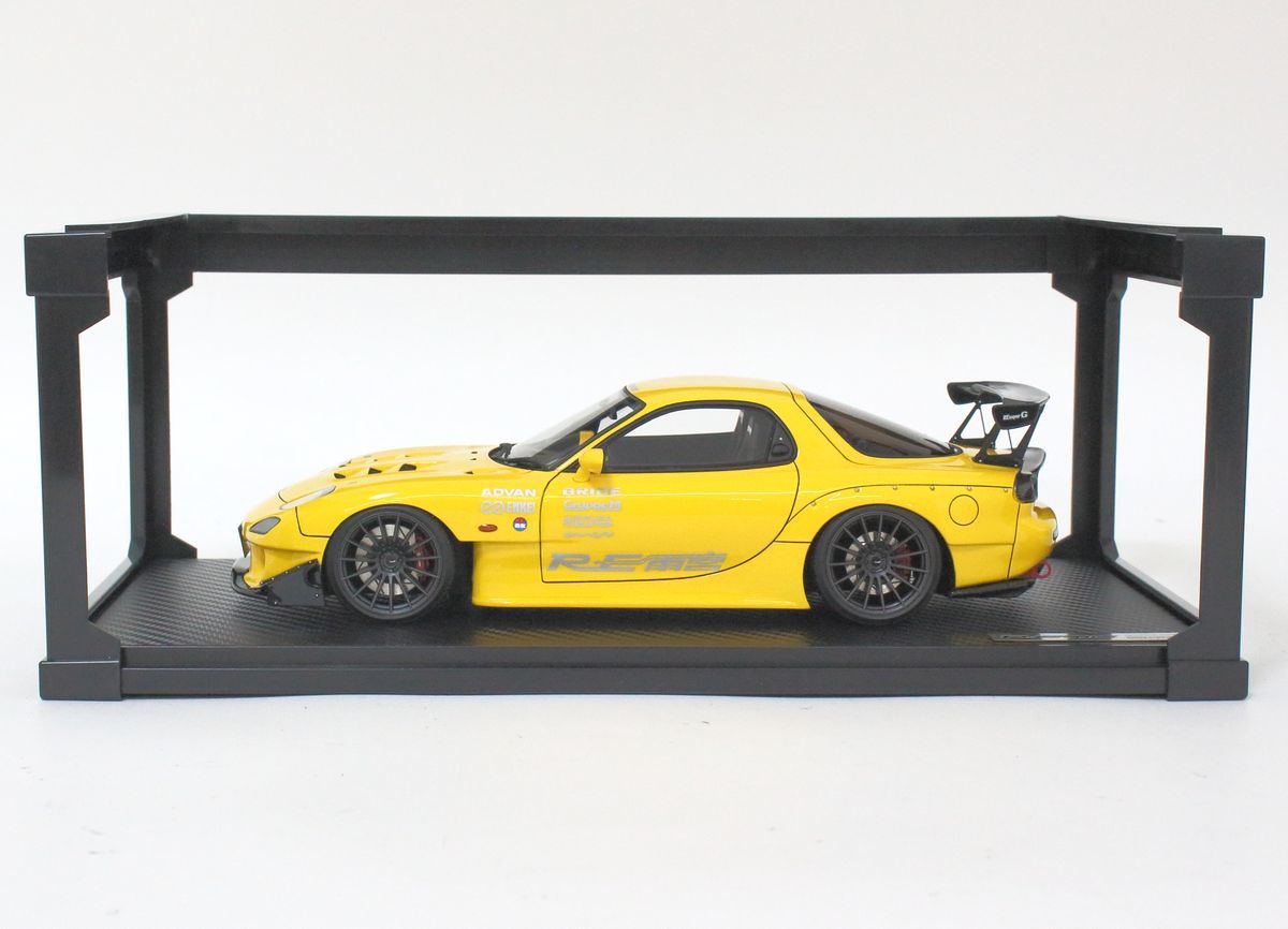 ● イグニッションモデル 1/18 マツダ RX-7 (FD3S) RE 雨宮 イエロー IG1042 ●NOE09127　ignition model_画像2