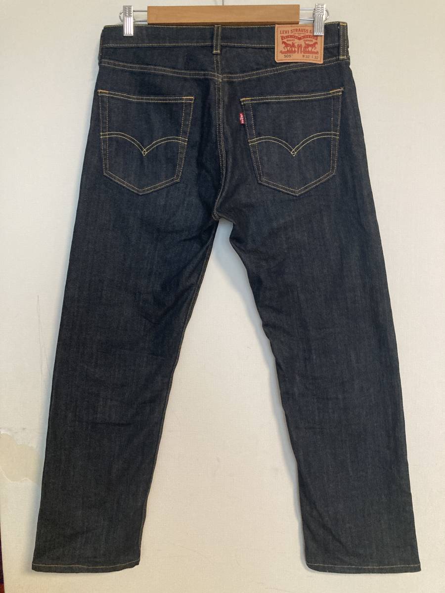 ★濃紺 美品 Levis リーバイス 505 デニムパンツ W32 ジーンズ ストレッチ_画像2