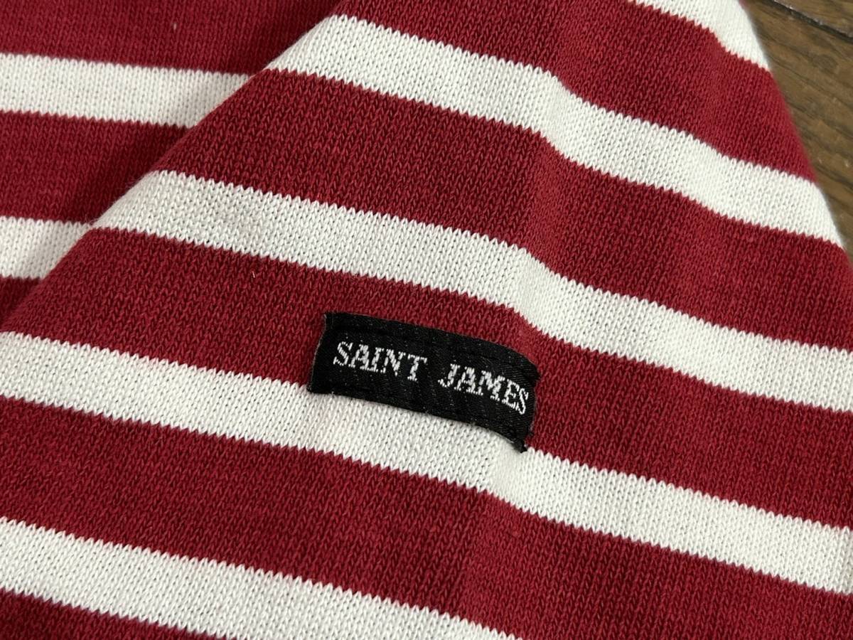 ＊セントジェームス SAINT JAMES ボーダー バスクシャツ 長袖 ボートネック カットソー トップス M 　　　BJBC.G_画像4